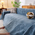 Reversible Chenille Throw Blanket - Pet-Friendly Couch Cover Machine Washable Sofa Slipcover