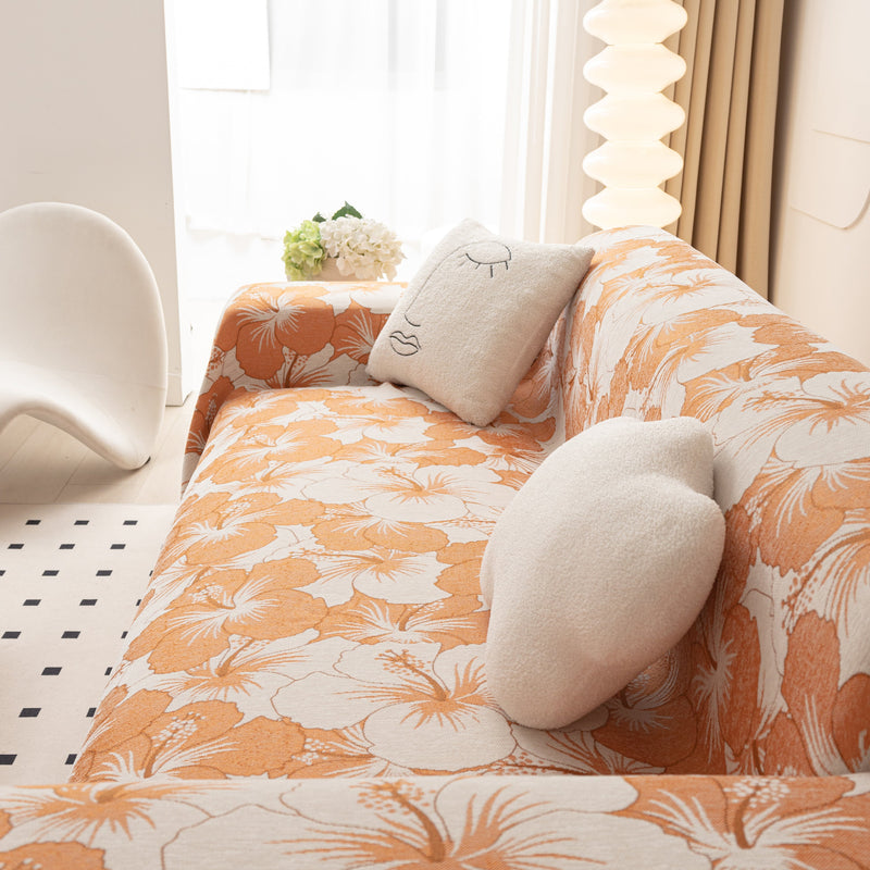 Chenille Throw Blanket for Sofa - Thickened Couch Cover & Pet-Friendly Furniture Protector