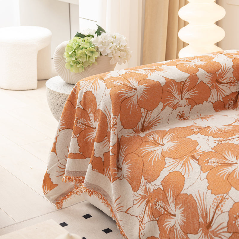 Chenille Throw Blanket for Sofa - Thickened Couch Cover & Pet-Friendly Furniture Protector