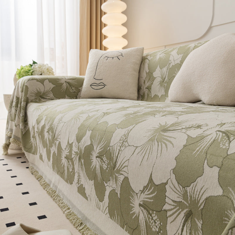 Chenille Throw Blanket for Sofa - Thickened Couch Cover & Pet-Friendly Furniture Protector