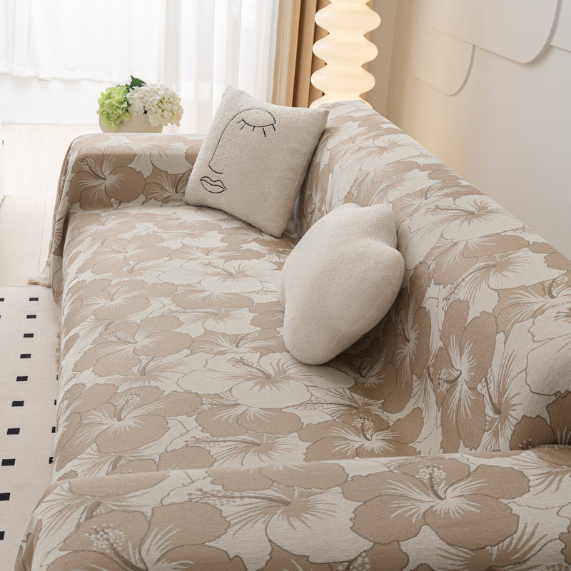 Chenille Throw Blanket for Sofa - Thickened Couch Cover & Pet-Friendly Furniture Protector