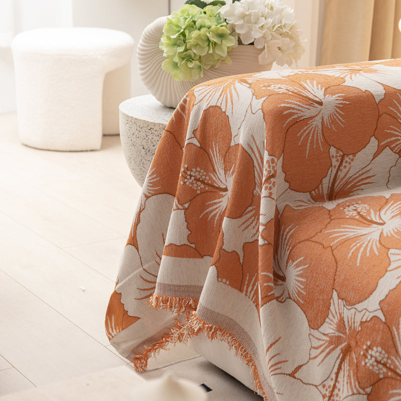 Chenille Throw Blanket for Sofa - Thickened Couch Cover & Pet-Friendly Furniture Protector
