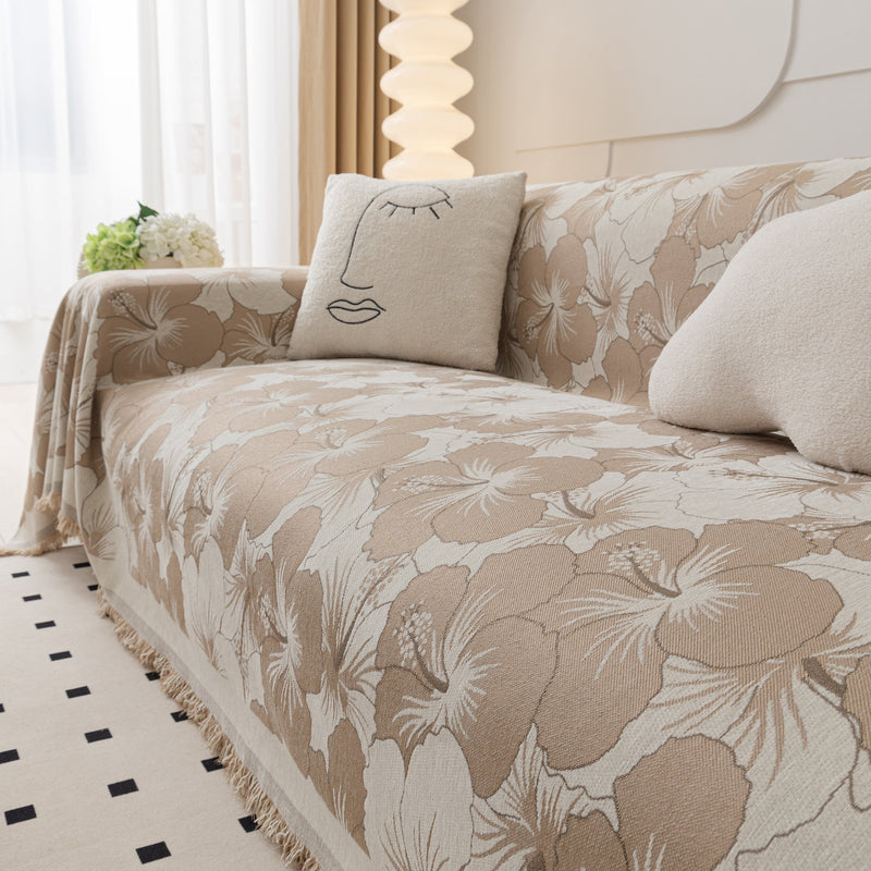 Chenille Throw Blanket for Sofa - Thickened Couch Cover & Pet-Friendly Furniture Protector
