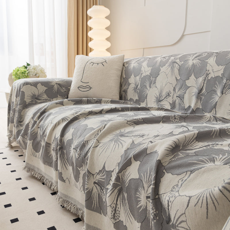 Chenille Throw Blanket for Sofa - Thickened Couch Cover & Pet-Friendly Furniture Protector