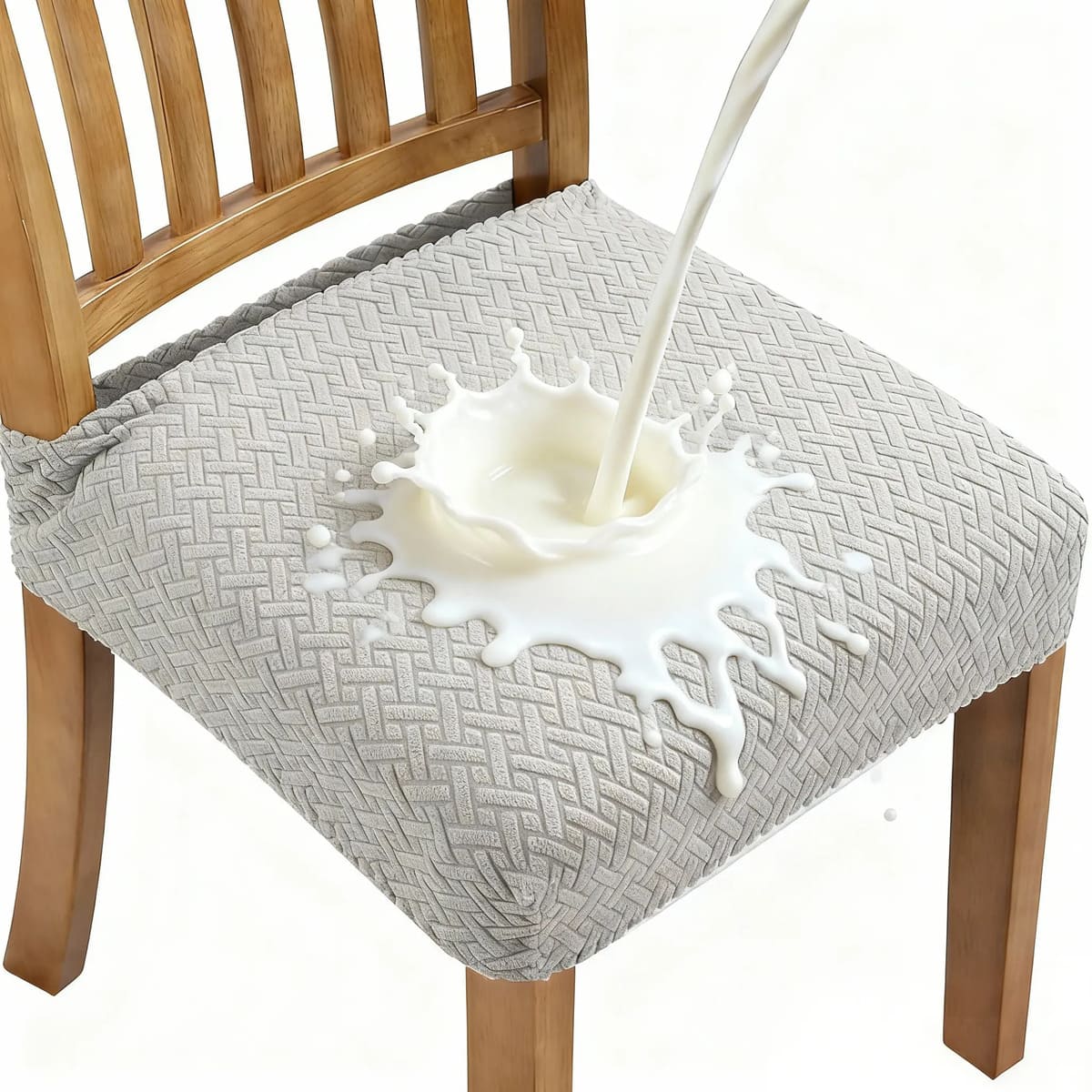 Stretch Dining Chair Slipcovers - Set of 4/6 | Spill Resistant Kitchen Chair Covers