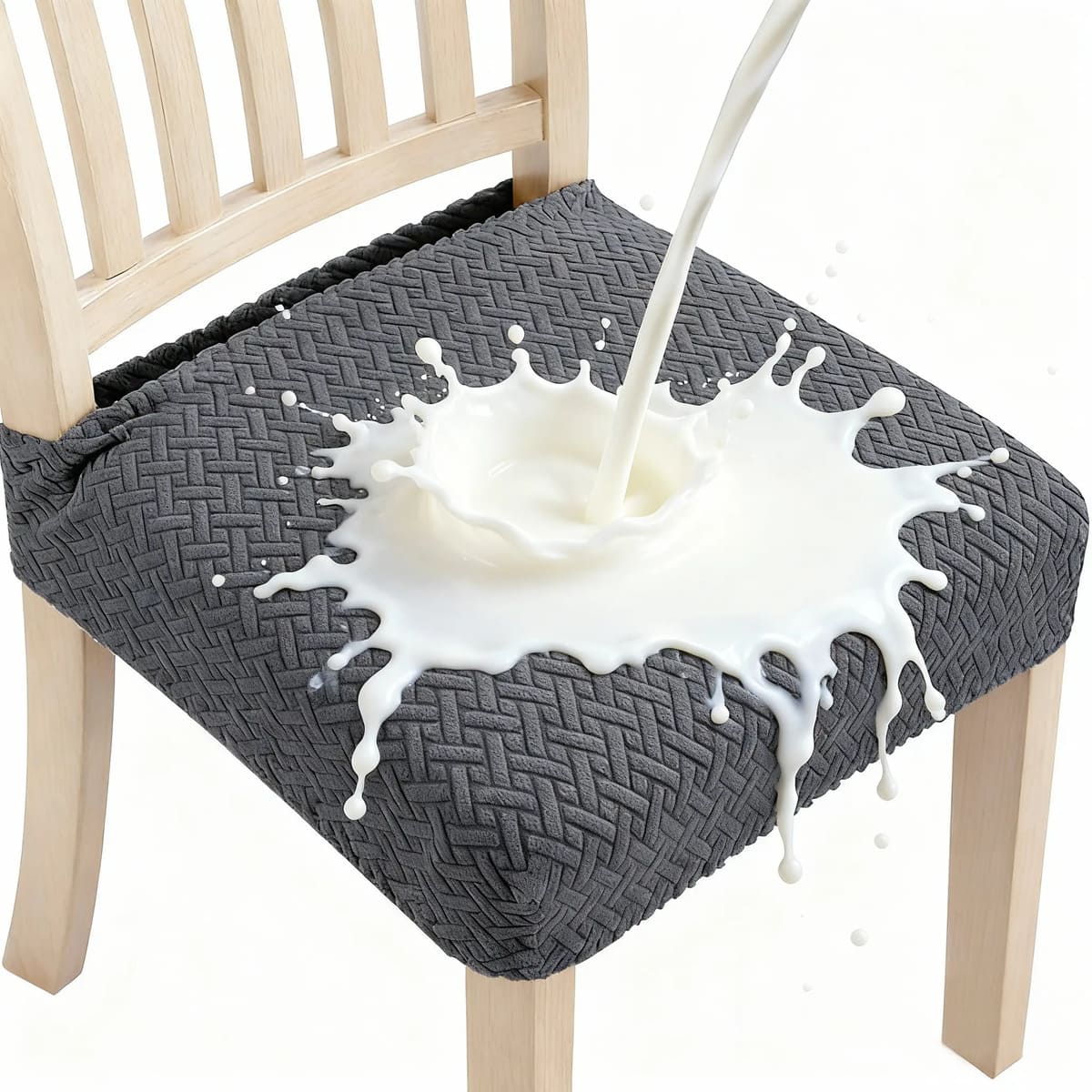 Stretch Dining Chair Slipcovers - Set of 4/6 | Spill Resistant Kitchen Chair Covers