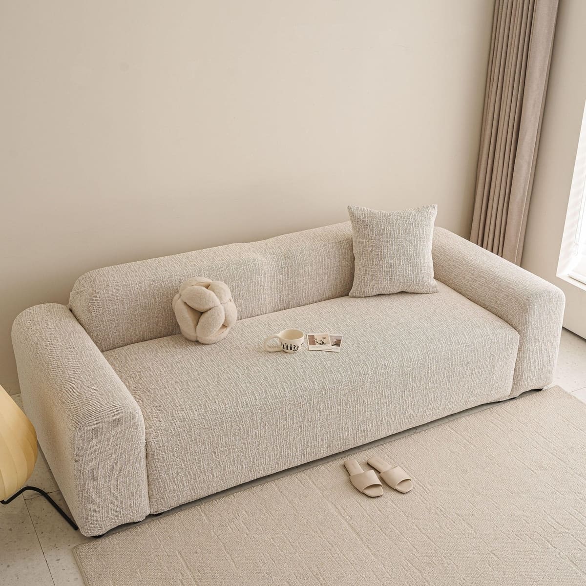 TaroTextile stretch washable sofa slipcover for couch