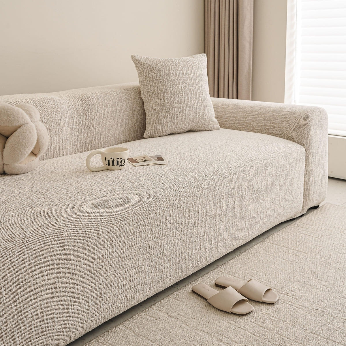 TaroTextile high stretch washable sofa slipcover for couch