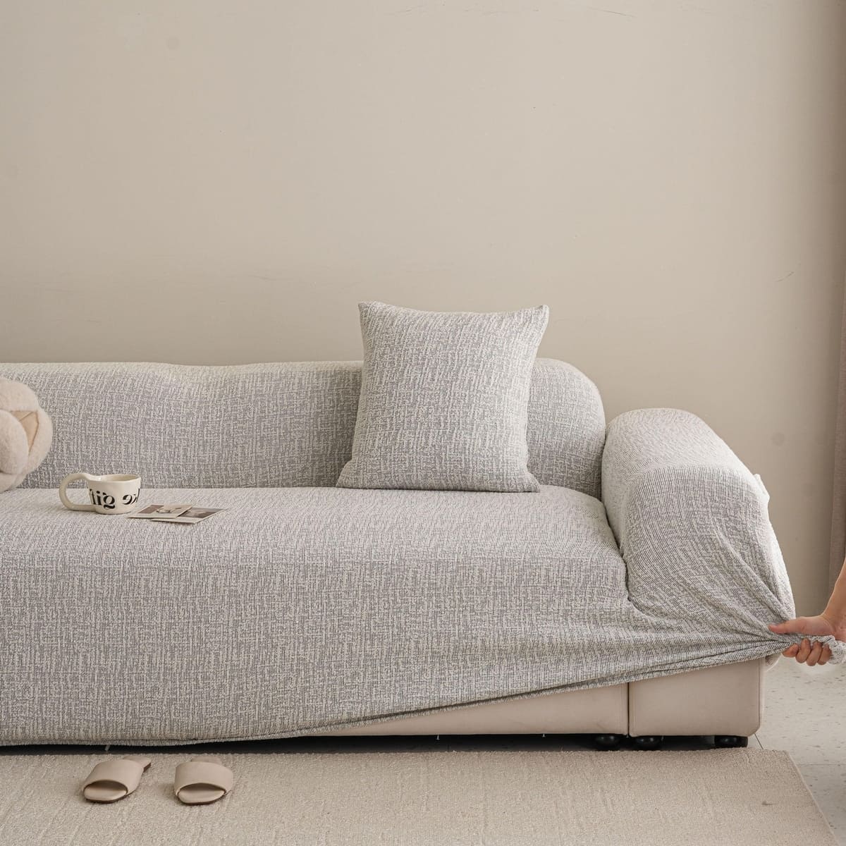 TaroTextile high stretch washable sofa slipcover for couch