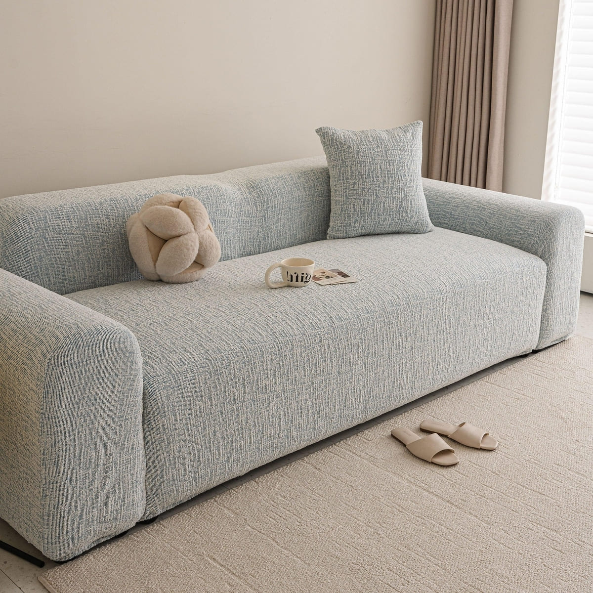 TaroTextile high stretch washable sofa slipcover for couch
