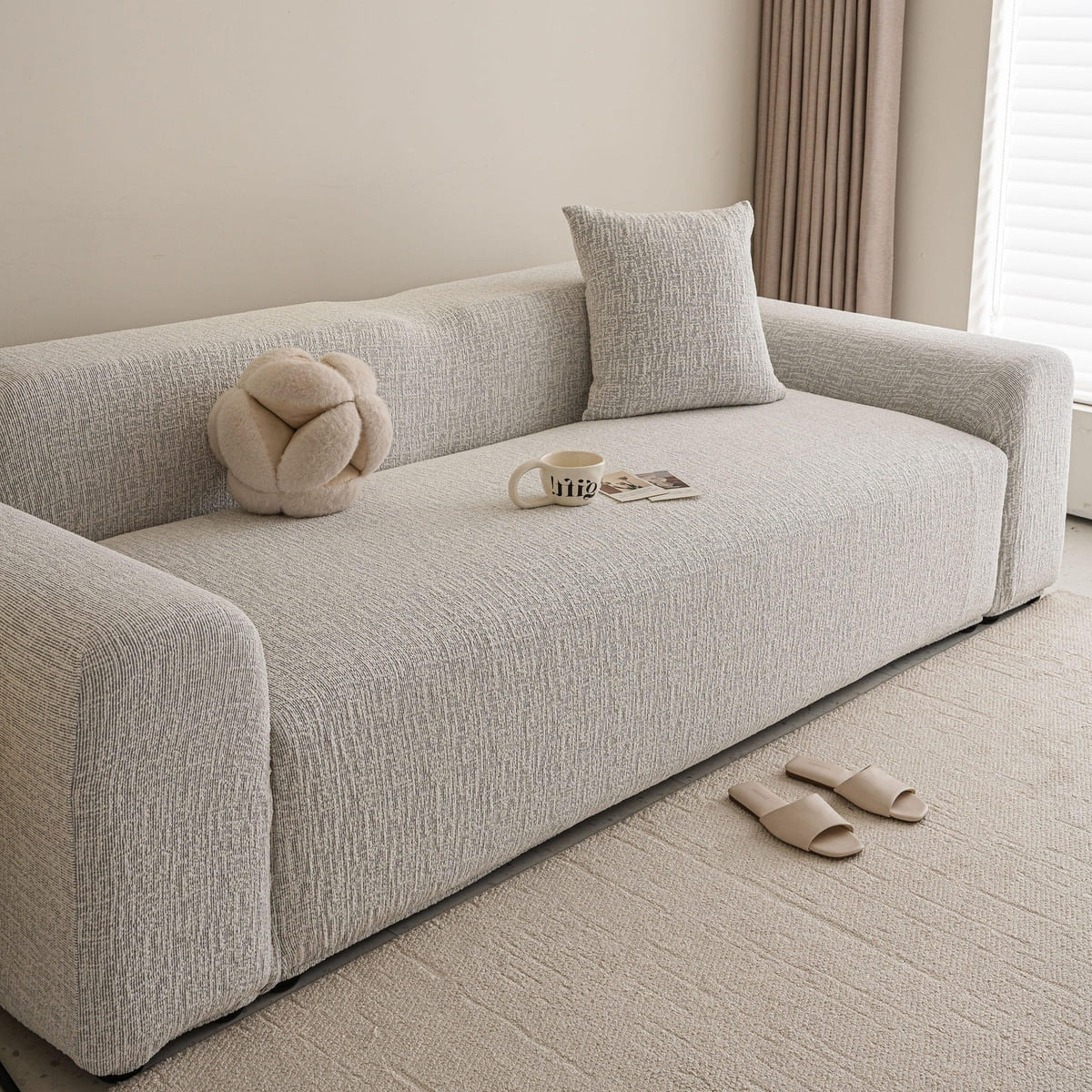 TaroTextile high stretch washable sofa slipcover for couch