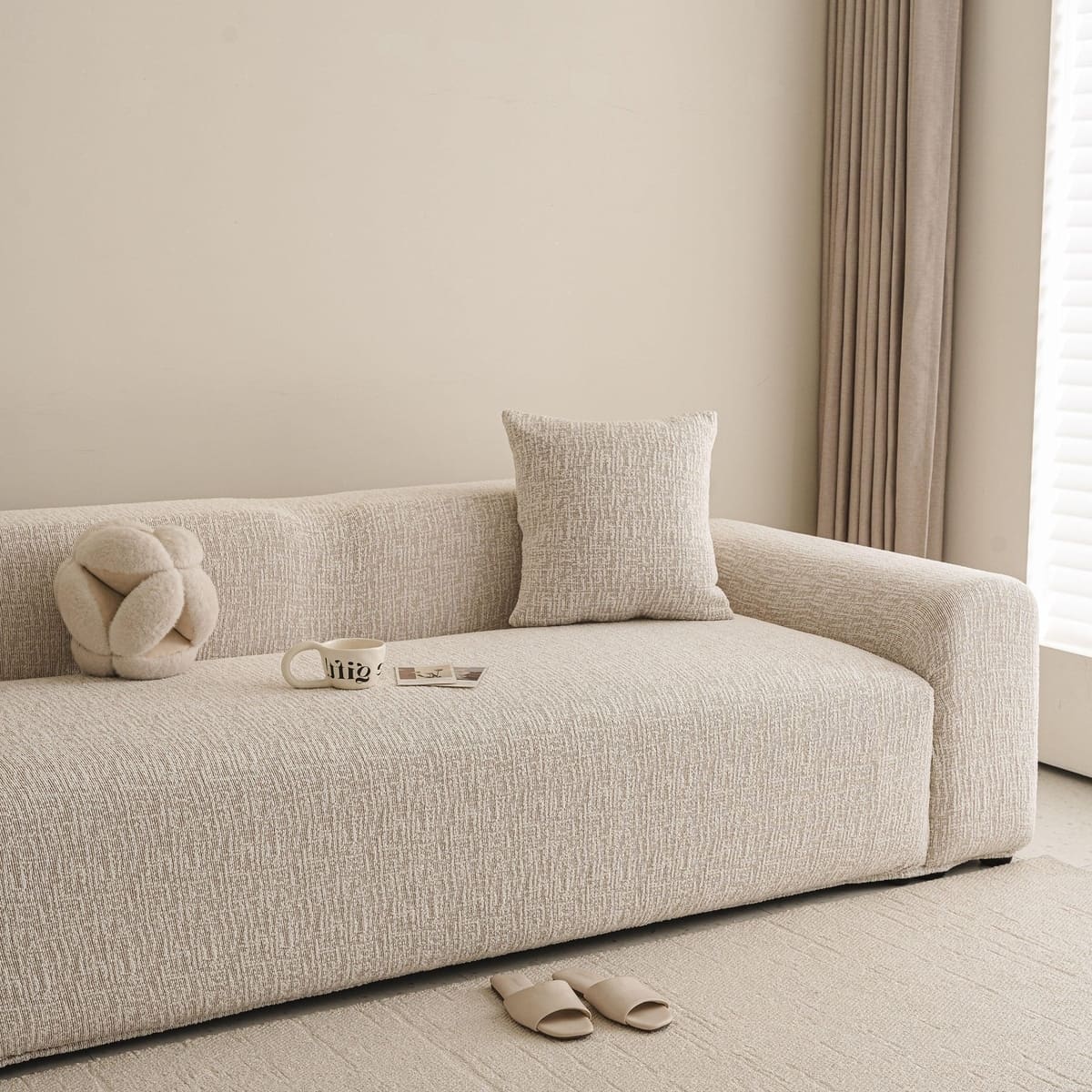 TaroTextile high stretch washable sofa slipcover for couch