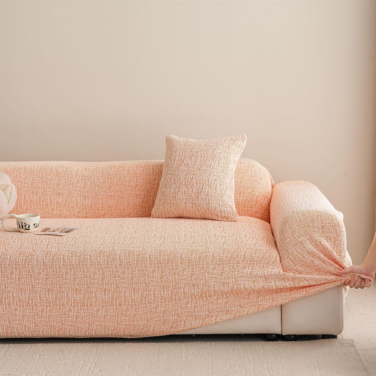 TaroTextile high stretch washable sofa slipcover for couch
