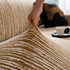 High Stretch Couch Slipcover with Abstract Stripe, Washable Non-Slip Cover for Dogs