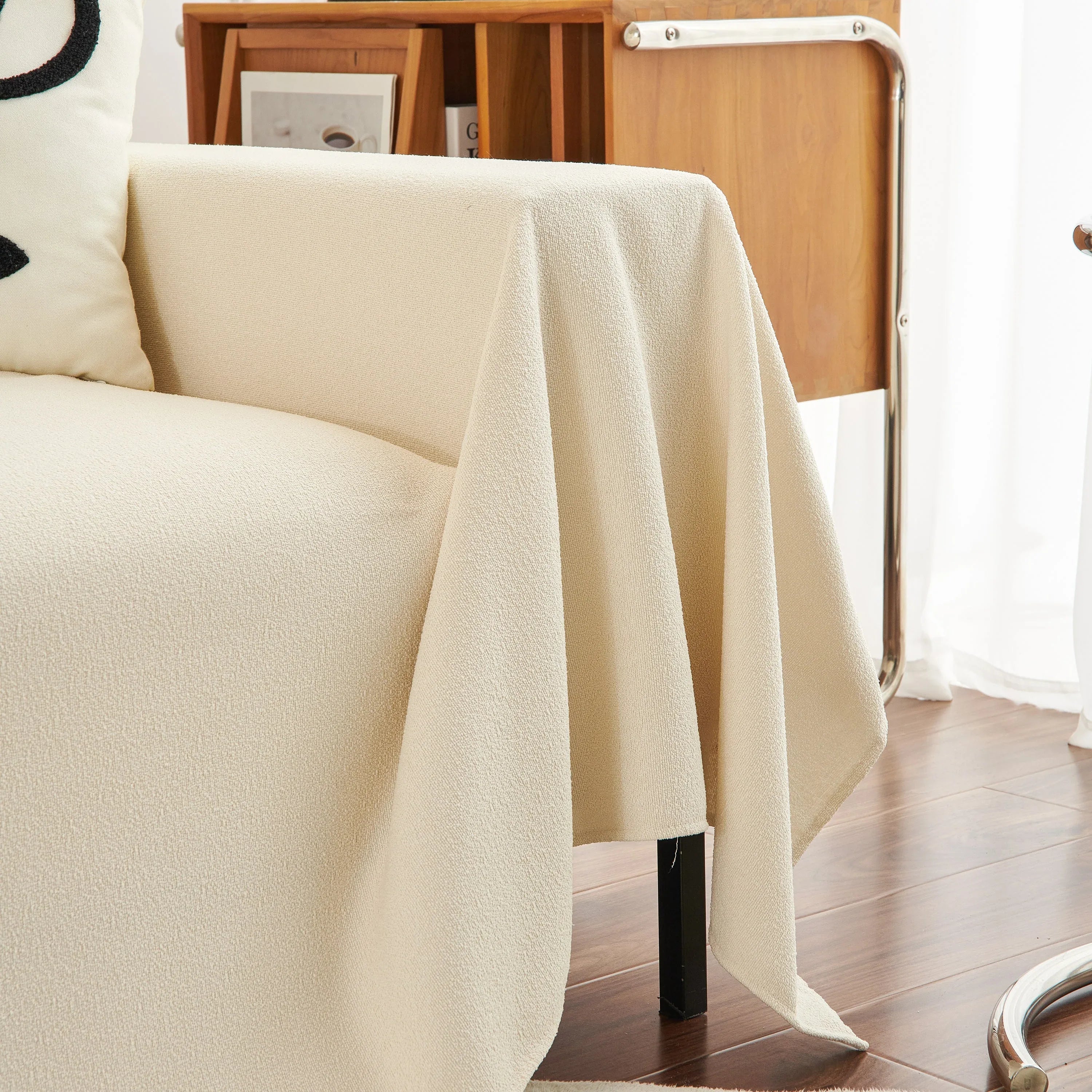 Teddy Throw Blanket and Stylish Slipcover for Couch, Waterproof Sofa Cover for Pets - TaroTextile