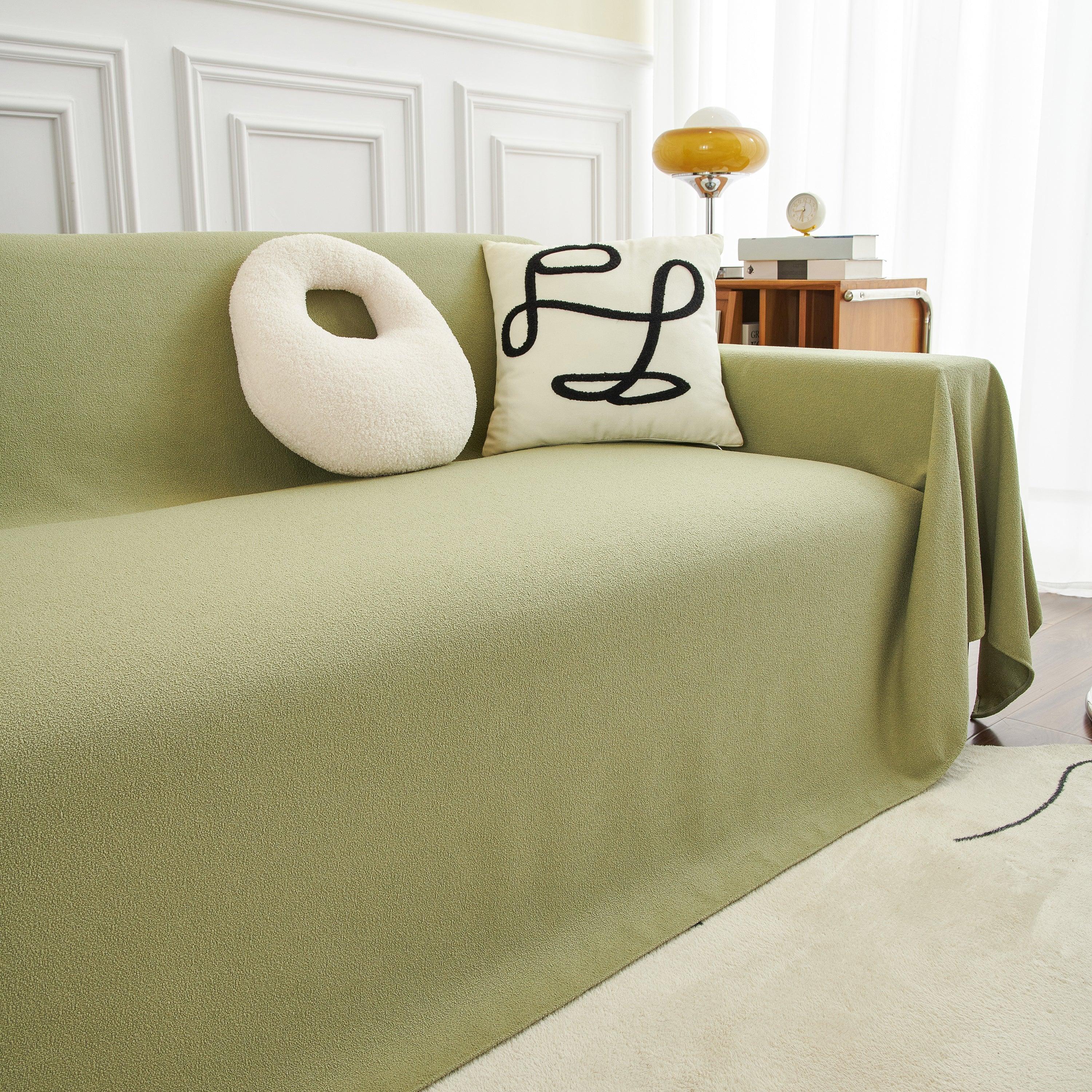 Teddy Throw Blanket and Stylish Slipcover for Couch, Waterproof Sofa Cover for Pets - TaroTextile