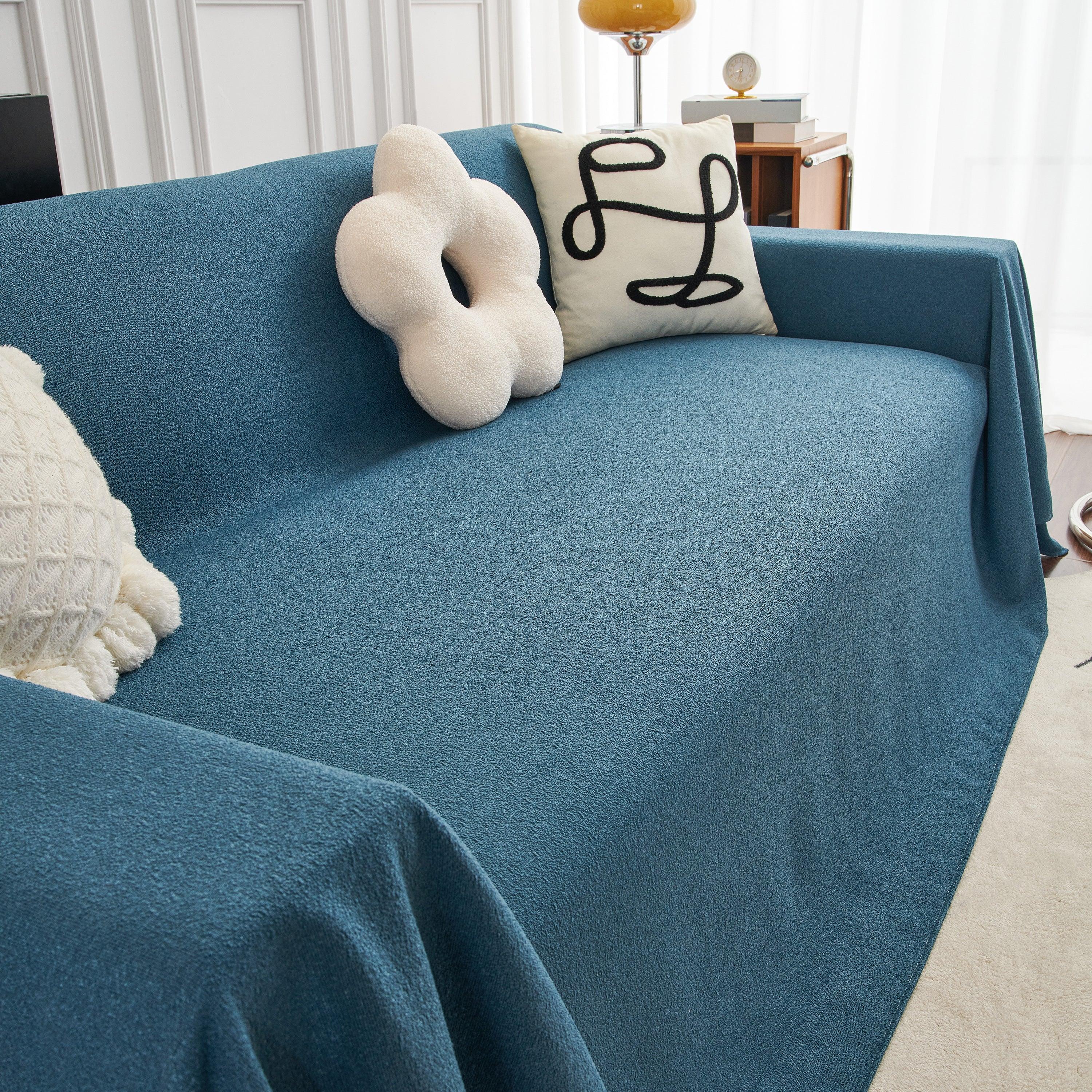 Teddy Throw Blanket and Stylish Slipcover for Couch, Waterproof Sofa Cover for Pets - TaroTextile