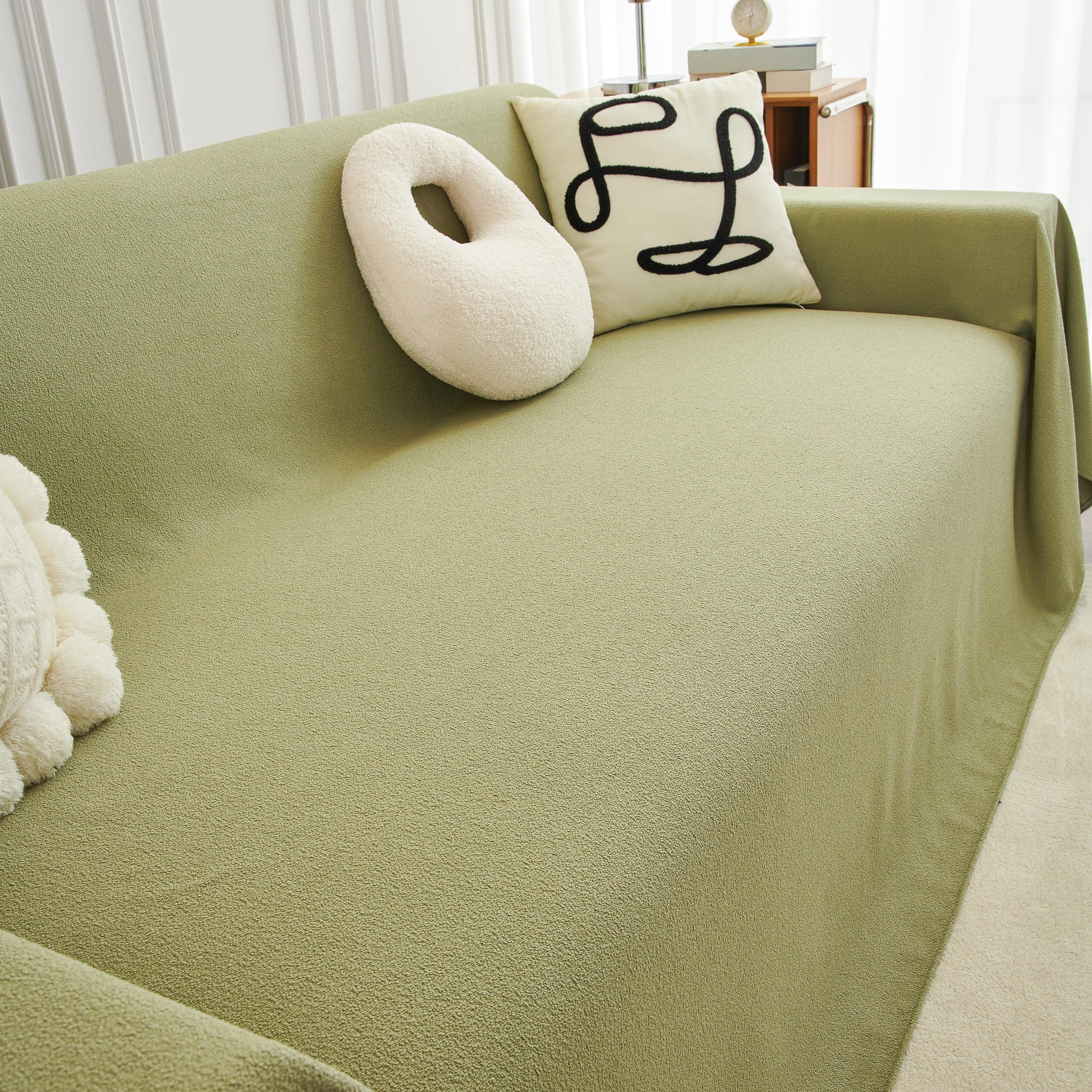 Teddy Throw Blanket and Stylish Slipcover for Couch, Waterproof Sofa Cover for Pets - TaroTextile