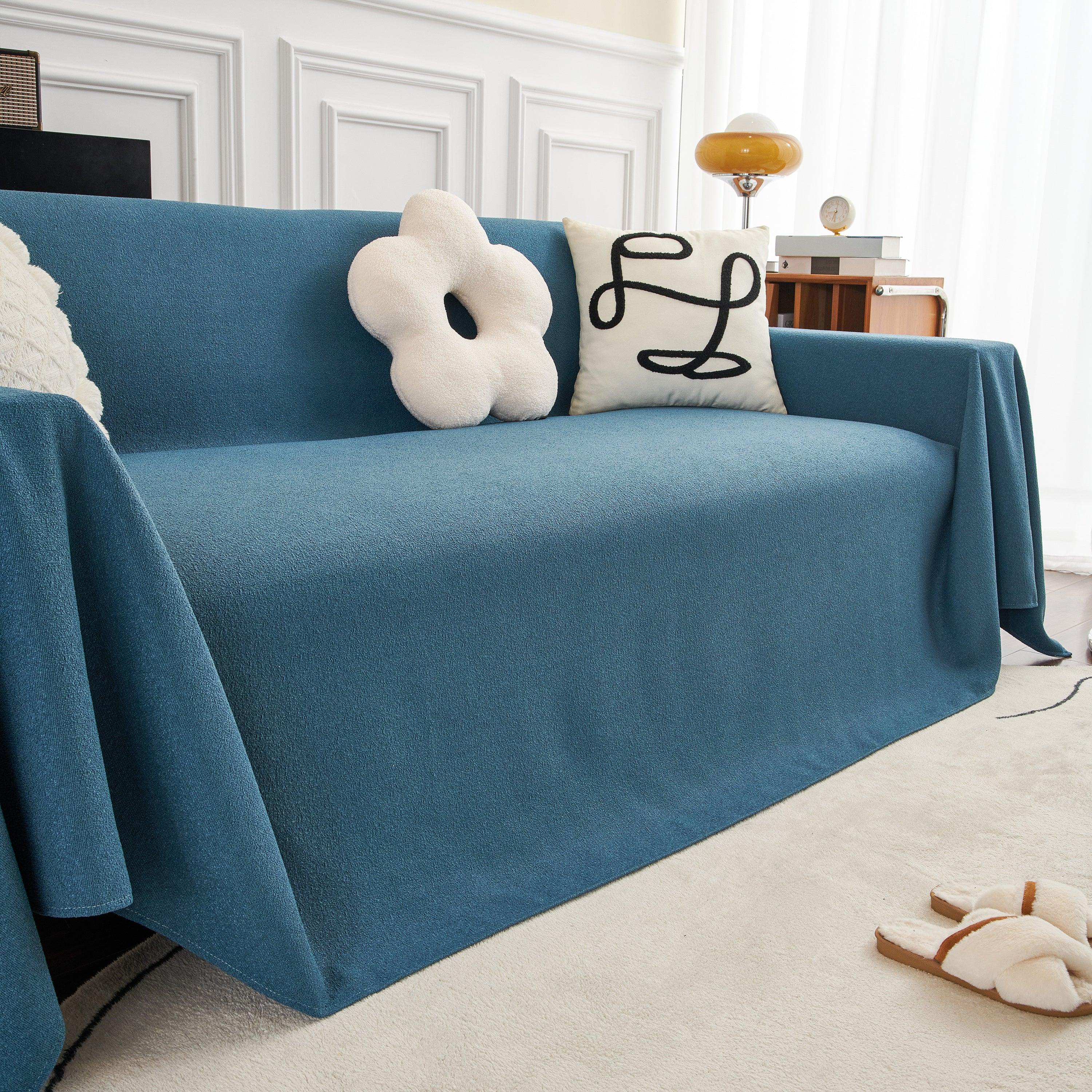 Teddy Throw Blanket and Stylish Slipcover for Couch, Waterproof Sofa Cover for Pets - TaroTextile