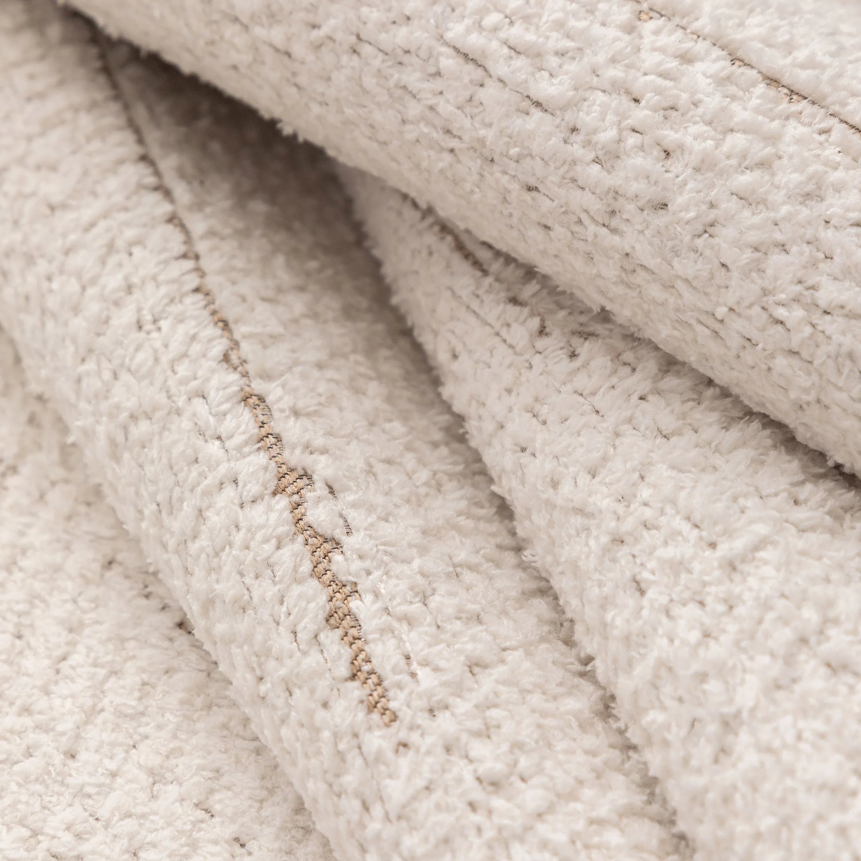 Textured Sofa Seat Cover with Wave Edge – Non-Slip, Washable Couch Throw Protector - TaroTextile