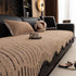 Textured Sofa Seat Cover with Wave Edge – Non-Slip, Washable Couch Throw Protector - TaroTextile