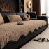 Textured Sofa Seat Cover with Wave Edge – Non-Slip, Washable Couch Throw Protector - TaroTextile