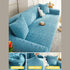 Thick Elastic Sofa Cover Slipcover Stretchy Polar Fleece Seater Corner Couch Cover - TaroTextile