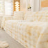 Thick Faux Fur Couch Cover Fluffy Fuzzy Warm Washable Furniture Protector for Kids Pets - TaroTextile