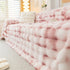 Thick Faux Fur Couch Cover Fluffy Fuzzy Warm Washable Furniture Protector for Kids Pets - TaroTextile
