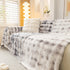 Thick Faux Fur Couch Cover Fluffy Fuzzy Warm Washable Furniture Protector for Kids Pets - TaroTextile