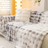 Thick Faux Fur Couch Cover Fluffy Fuzzy Warm Washable Furniture Protector for Kids Pets - TaroTextile