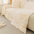Thick Faux Fur Couch Cover Fluffy Fuzzy Warm Washable Furniture Protector for Kids Pets - TaroTextile