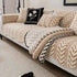 Thicken Stripe Plush Sofa Cover Cozy Warm Anti-slip Cushion Cover - TaroTextile