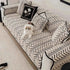 Thicken Stripe Plush Sofa Cover Cozy Warm Anti-slip Cushion Cover - TaroTextile