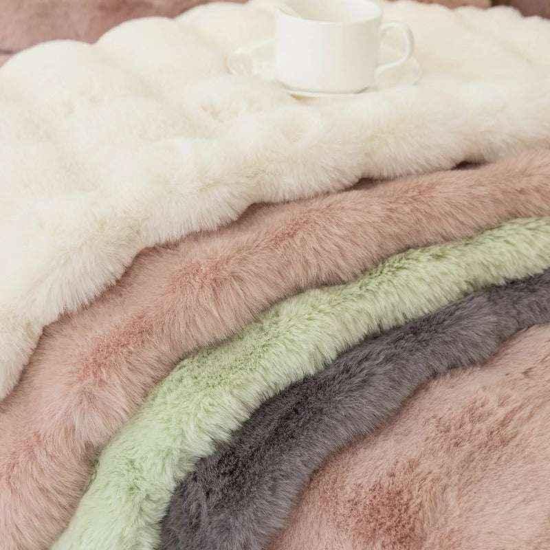 Thickened Plush Sofa Cover Soft Warm Futon Couch Cover Velvet Slipcover - TaroTextile