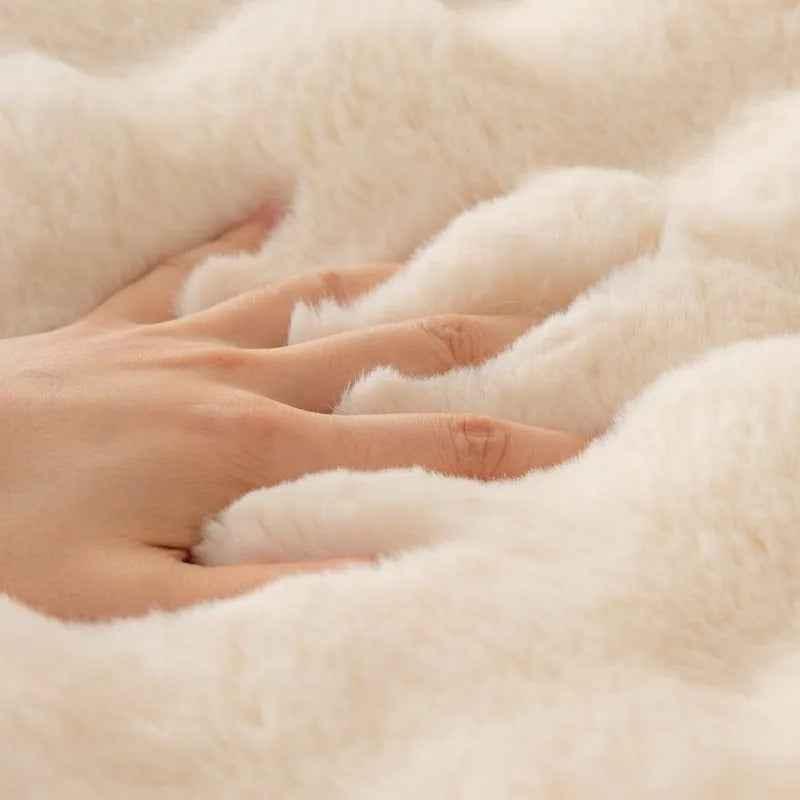 Thickened Plush Sofa Cover Soft Warm Futon Couch Cover Velvet Slipcover - TaroTextile