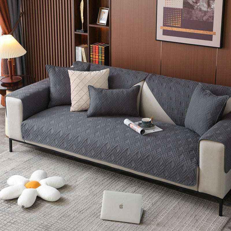 Universal Cotton Cozy Sofa Cover Non-slip Chair Cushion Cover Seat Mat - TaroTextile