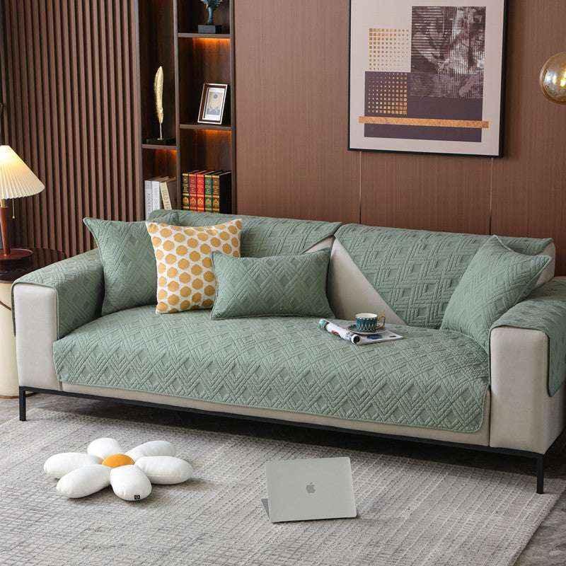 Universal Cotton Cozy Sofa Cover Non-slip Chair Cushion Cover Seat Mat - TaroTextile