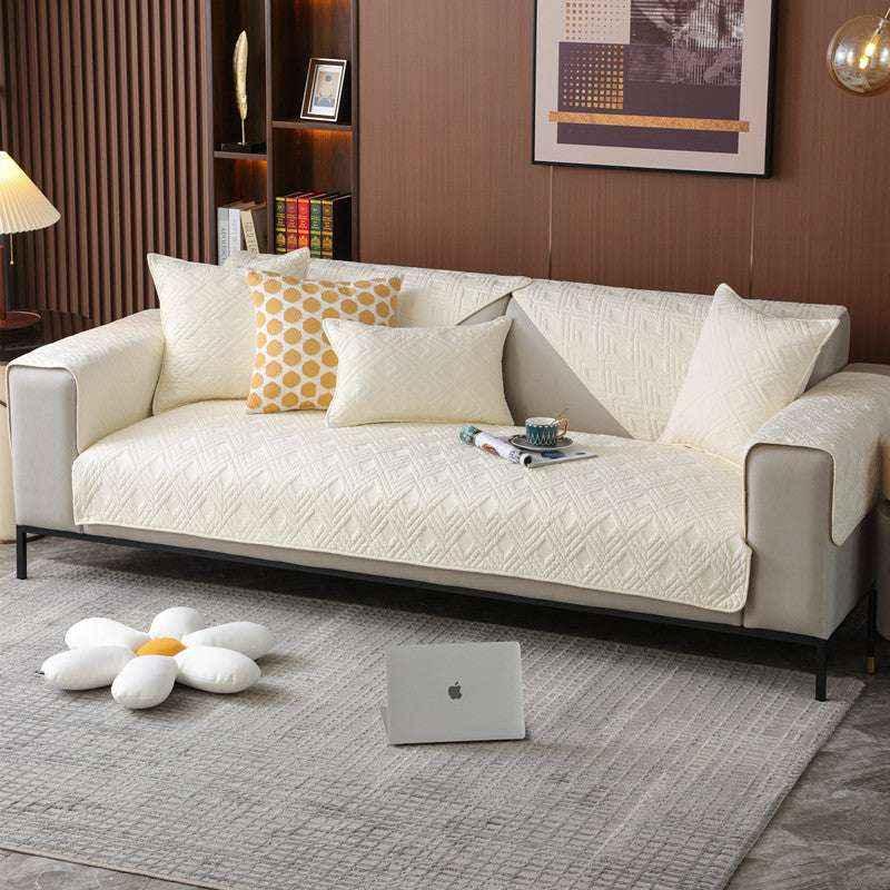 Universal Cotton Cozy Sofa Cover Non-slip Chair Cushion Cover Seat Mat - TaroTextile