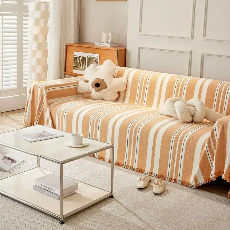 Universal Sofa Cover Chenille Cushion Couch Cover Durable Slipcover Boho Decor - TaroTextile