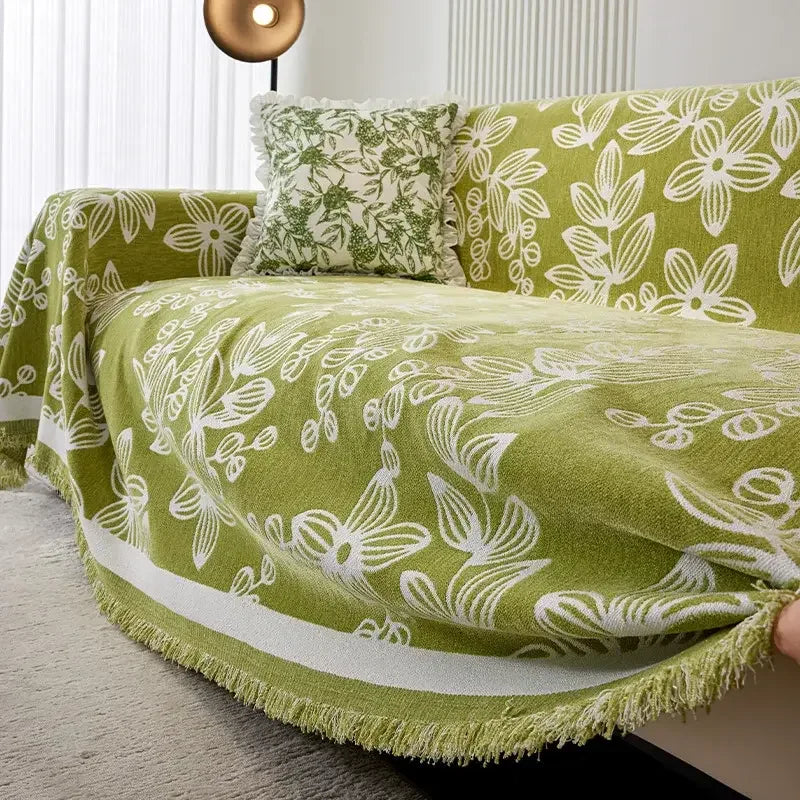 Universal Sofa Cover Chenille Durable Sofa Blanket Anti-scratch Furniture Protector - TaroTextile