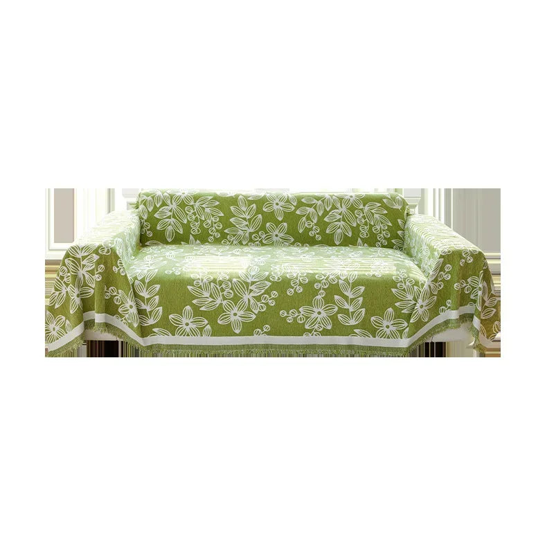 Universal Sofa Cover Chenille Durable Sofa Blanket Anti-scratch Furniture Protector - TaroTextile