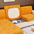 Striped Jacquard Fleece Furniture Covers Stretchable Non-Slip Cushion Covers for L-Shaped Couch, Pets
