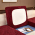 Striped Jacquard Fleece Furniture Covers Stretchable Non-Slip Cushion Covers for L-Shaped Couch, Pets