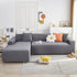 L Shape Sectional Sofa Cover Soft Stretch Furniture Protector Couch Slipcover with 1pcs Free Pillowcases
