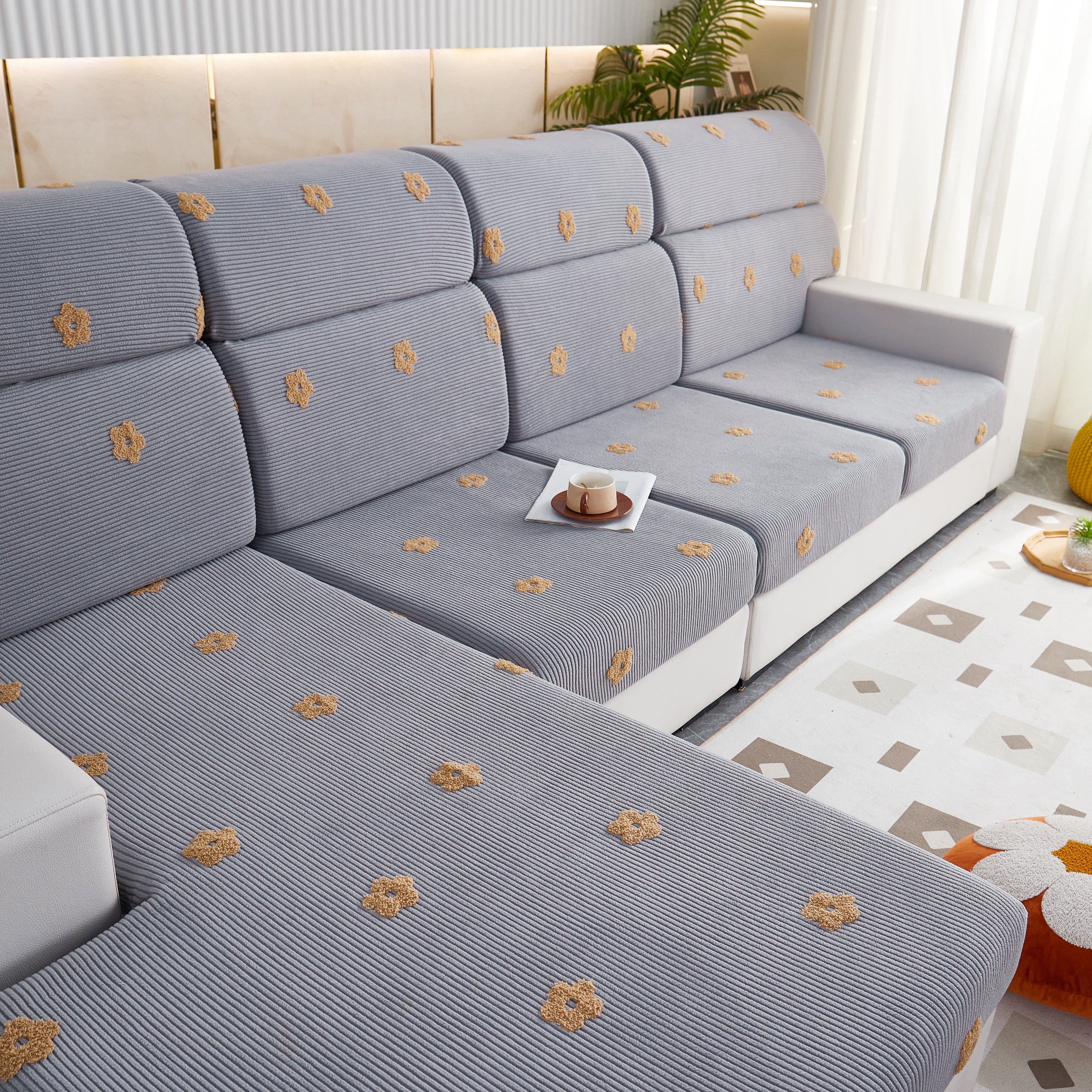 Polar Fleece Sofa Cushion Covers for Sofa 1/2/3/4 Seater, Best Seat Covers for Dogs, Pet Couch Protector