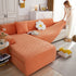 L Shape Sectional Sofa Cover Soft Stretch Furniture Protector Couch Slipcover with 1pcs Free Pillowcases