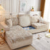 Starry Sky Jacquard Fleece Stretchable Non-Slip Cushion Covers Furniture Covers for L-Shaped Couch