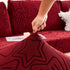 Starry Sky Jacquard Fleece Stretchable Non-Slip Cushion Covers Furniture Covers for L-Shaped Couch