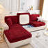 Starry Sky Jacquard Fleece Stretchable Non-Slip Cushion Covers Furniture Covers for L-Shaped Couch